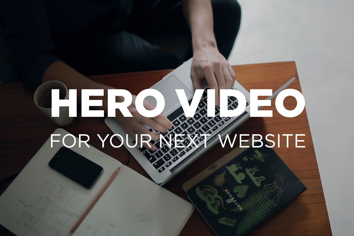 Hero Footage website - optimized., an iPhone Mockup by Footag