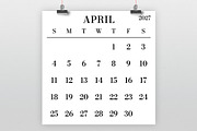 2027 Large Type 12x12 Calendar, a Stationery Template by Running With Foxes (Thumbnail 2 of 5)