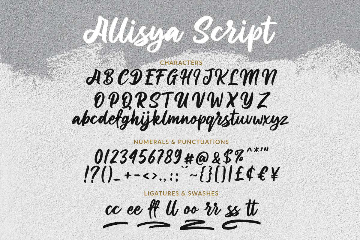 Allisya Brush Script preview 6