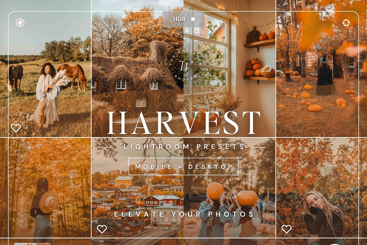 15 Fall Lightroom Presets, a Preset Add-On by TheWayfarerShoppe (Photo 1 of 6)