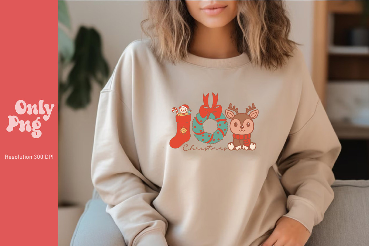 Retro Christmas Sublimation Bundle, a Seasonal Illustration by Libby Wishes (Photo 3 of 13)