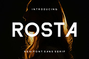 Rosta, a Sans Serif Font by riotama85 (Thumbnail 1 of 5)