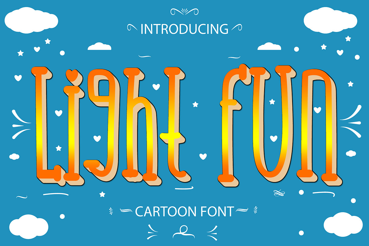 Light Fun – Playful Monoline Font, a Font by Bercreative (Photo 4 of 4)