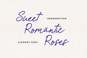 Sweet Romantic Roses Handwritten, a Handwritten Font by UICreative (Thumbnail 1 of 13)