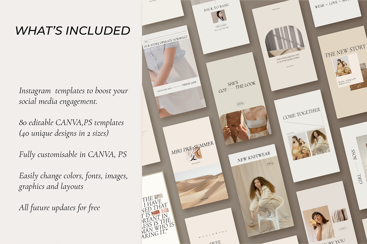 Miri Social Media Pack Canva PS, a Social Media Template by Kimo Studio (Photo 2 of 12)