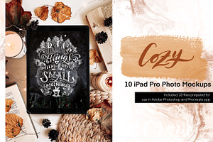 IPad Pro Cozy Photo Mockups