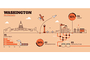 36 City Infographics - Line Style, an Outline Icon by Kursat Unsal (Thumbnail 19 of 37)