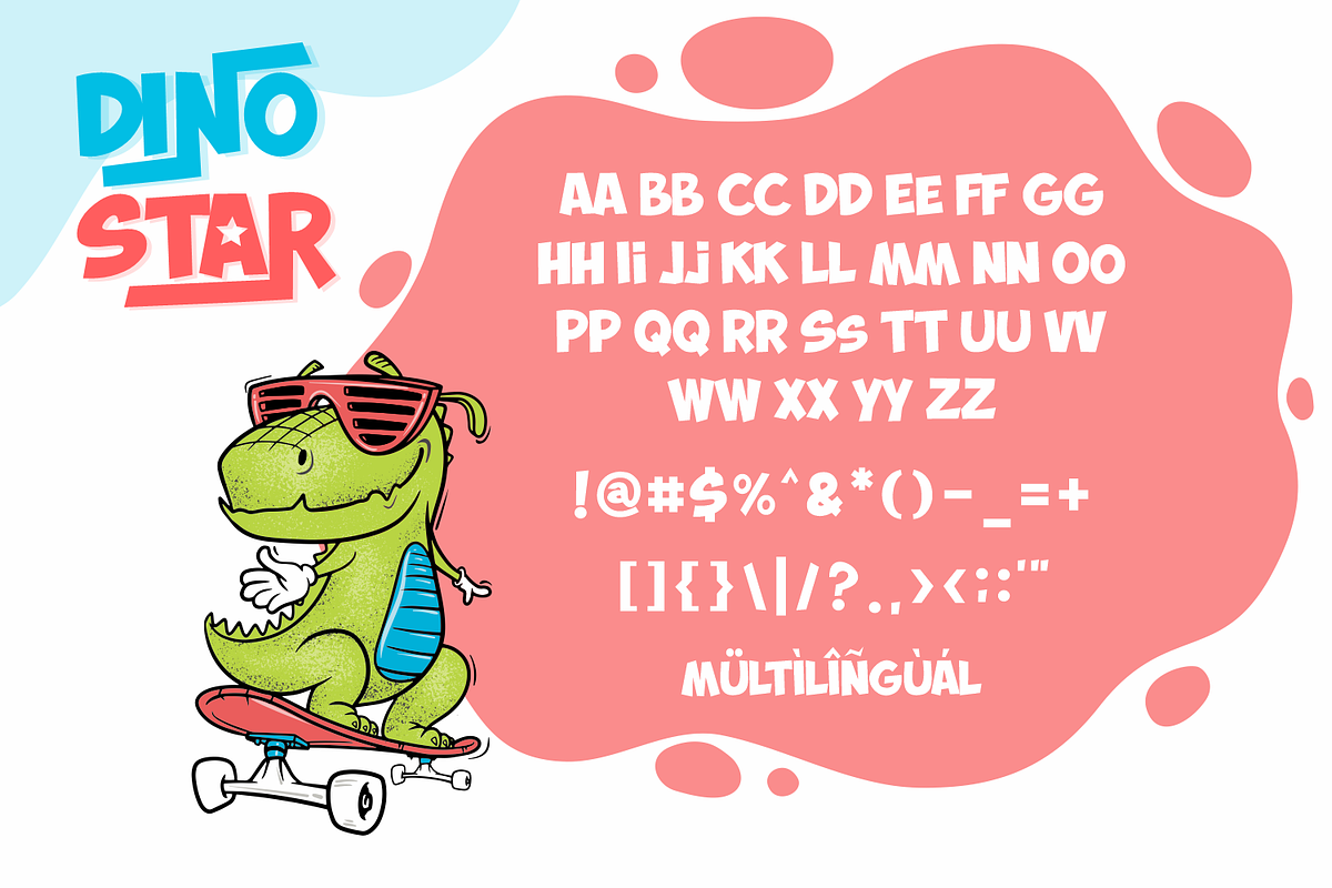 Dino Star, a Font by Fachranheit Studio (Photo 11 of 12)