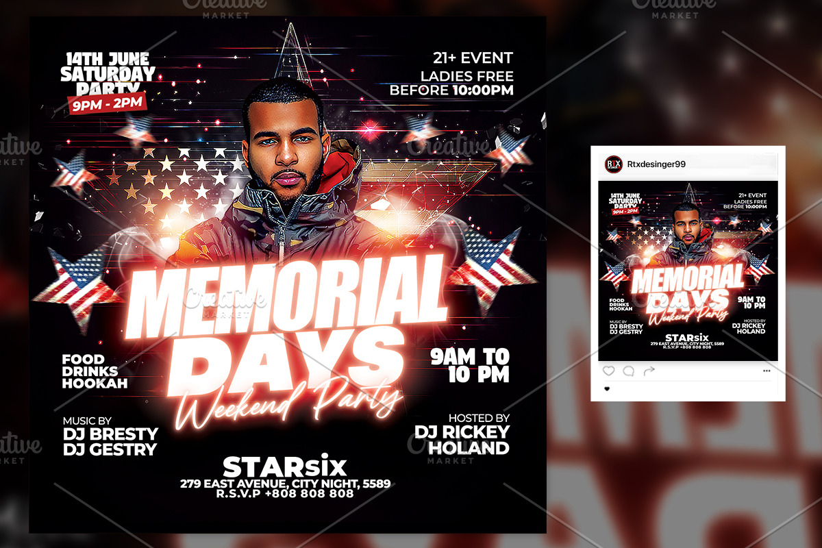 Memorial Day Flyer Template, a Flyer Template by RTXdesinger99 (Photo 2 of 3)
