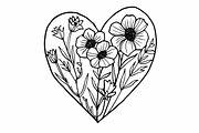 Romantic Floral Heart Laser Cut, an Illustration by Designs_River (Thumbnail 6 of 10)