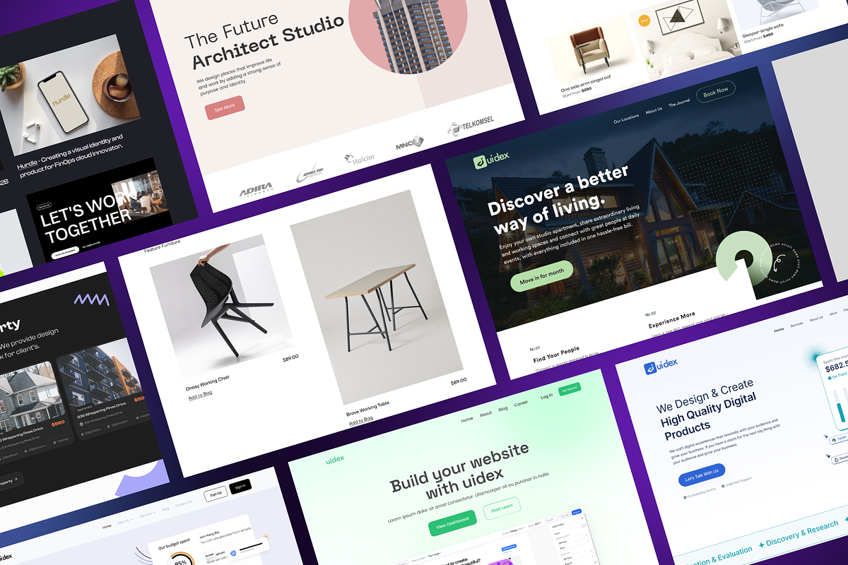 Landing Page UI Kit, an UI Kit Template by UiDex (Photo 4 of 4)