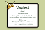 Dino Fun – Procreate Retro Stamp, a Brush Add-On by Pixel Picasso Studio (Thumbnail 8 of 9)