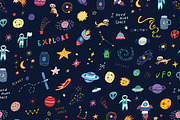 Doodle Space, a Pattern Graphic by GooseFrol (Thumbnail 3 of 6)