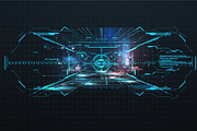 Sci-fi Futuristic element HUD Design, a Technology Illustration by ZinetroN (Thumbnail 2 of 9)