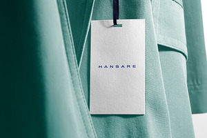 Logo Mockup Tag Luxury Coat