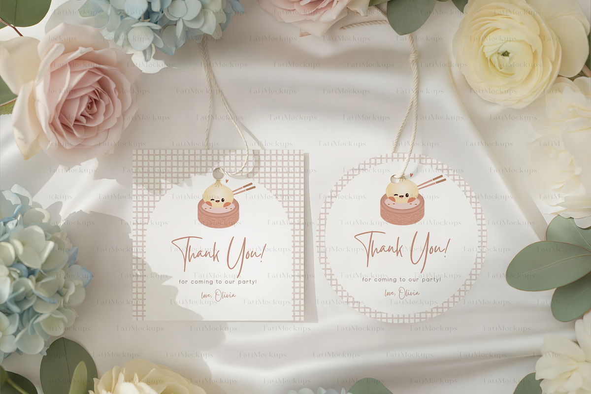 Elegant Floral Gift Tag Mockup, a Product Mockup by TatiMockup (Photo 3 of 4)