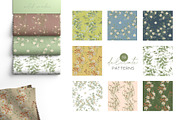 Watercolor wild flowers greenery, an Illustration by MariGraphic boutique (Thumbnail 5 of 11)