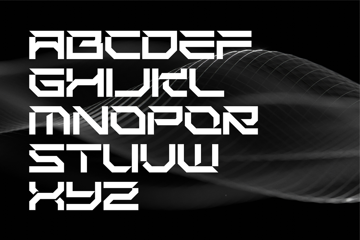 GRAVIX - TECHNOCYBER DISPLAY FONT, a Font by Vroz Studio (Photo 7 of 8)