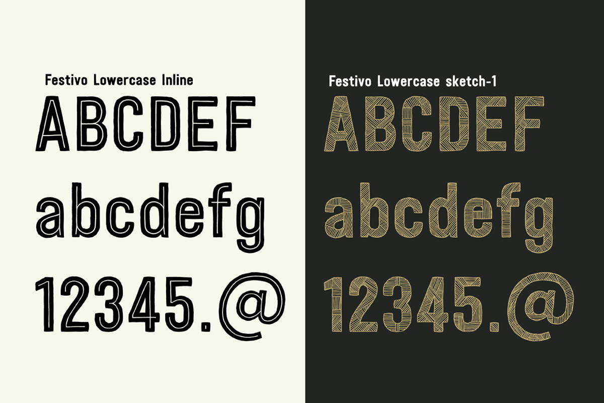 Festivo LC Font Family preview 4
