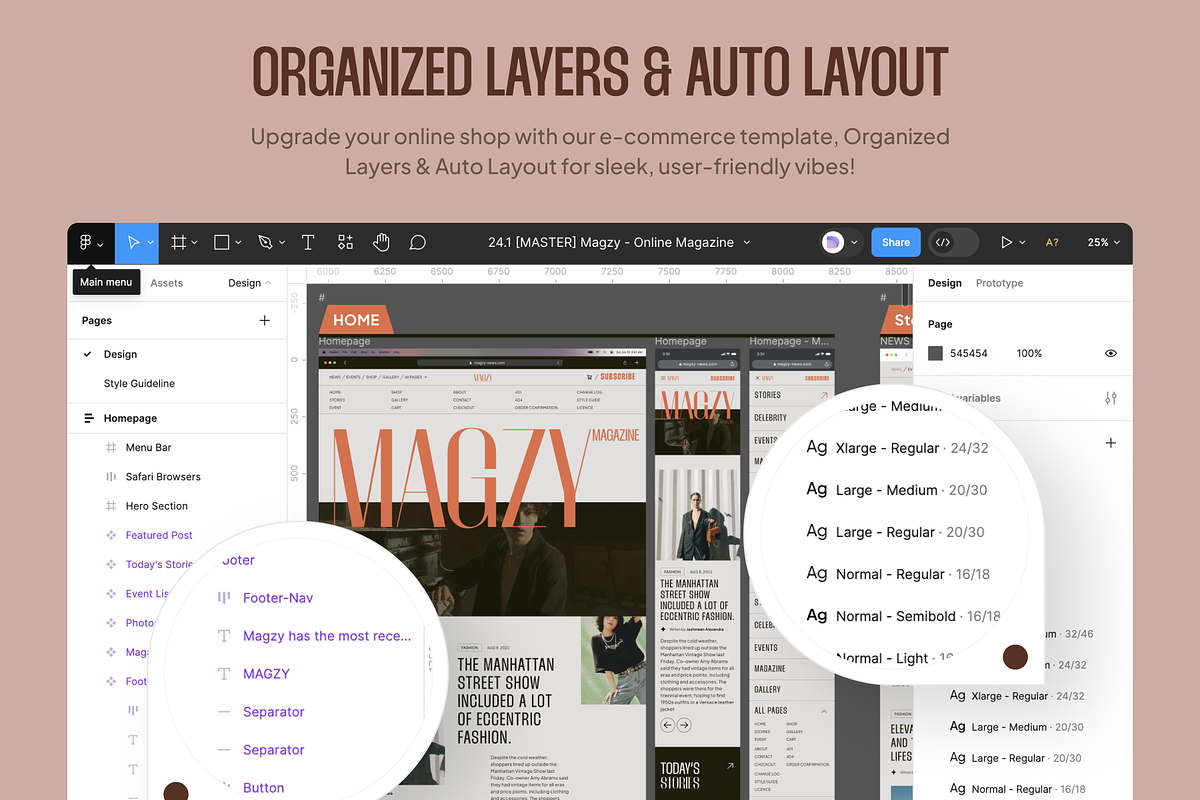 Magzy - Blog & Magazine Website UI K, an UI Kit Template by dhuhacreative (Photo 7 of 10)