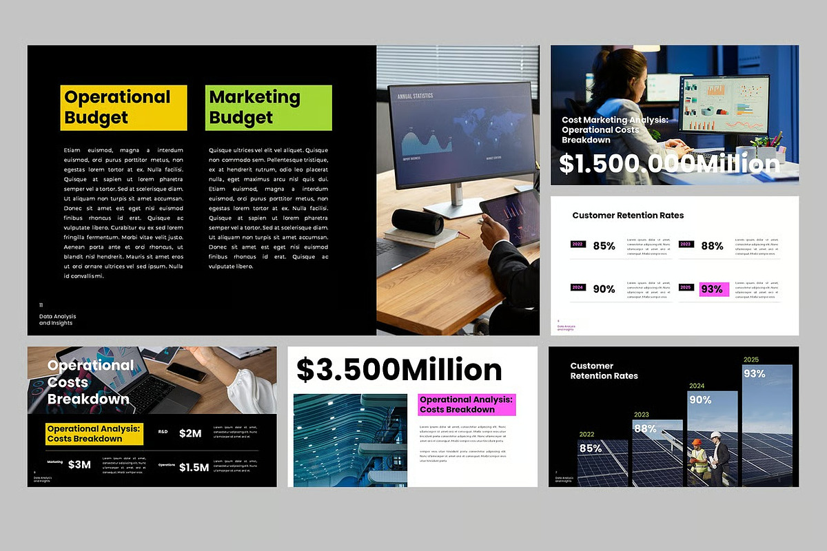 Number Data Keynote Templates, a Presentation Template by Fit-tee (Photo 3 of 4)