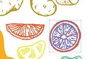 Summer Foods Vector Pack, a Food Illustration by Flavor Graphics (Thumbnail 2 of 2)