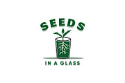 Seed In A Glass Logo, a Branding & Logo Template by Atlantis X Nurman Arbai (Thumbnail 1 of 2)