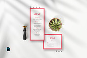 Minimal Pink Invitation Set, an Invitation Template by Azka Creative (Thumbnail 3 of 5)