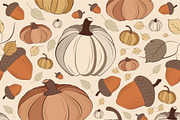 Set of Vintage Fall Patterns, a Pattern Graphic by JYa_Design (Thumbnail 8 of 8)