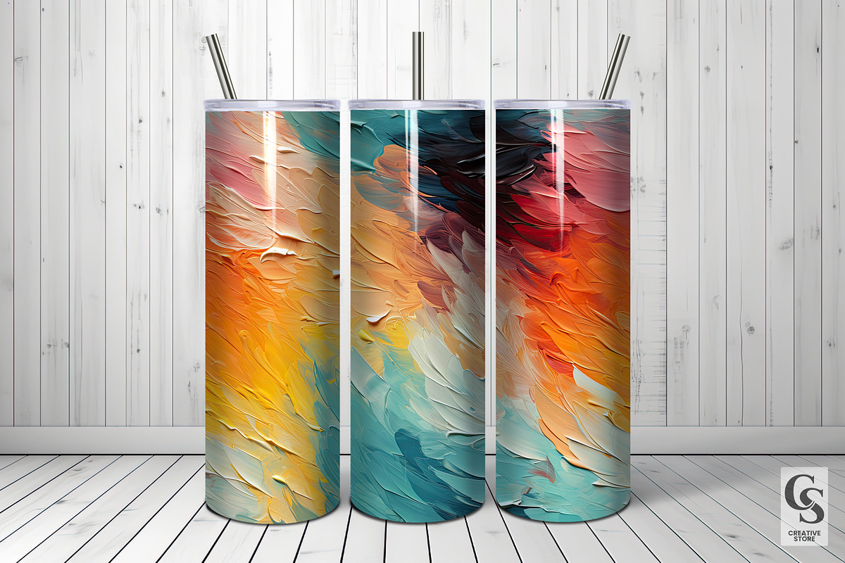 Oil Paint Texture Digital Papers, a Texture Graphic by Creative Store (Photo 2 of 4)