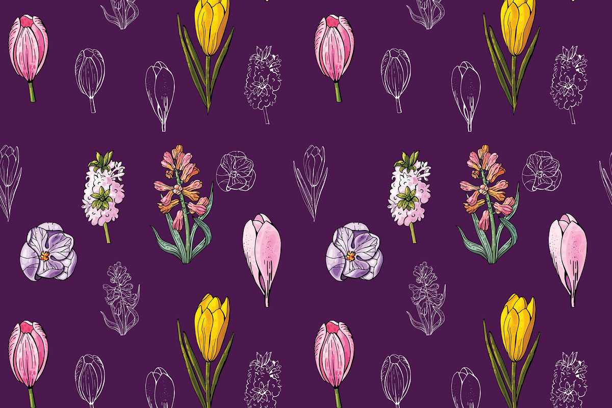 Set of floral elements and wreaths, an Illustration by fiolika (Photo 11 of 13)