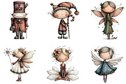 Whimsical Christmas Character Clipar, an Illustration by CraftArtStudio (Thumbnail 4 of 6)
