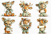 Whimsical Easter Reindeer Clipart, an Illustration by Craft Nest (Thumbnail 5 of 11)