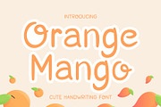Orange Mango | Cute Handwritten, a Sans Serif Font by Lightsense (Thumbnail 1 of 12)
