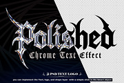 Chrome & Golden & Metal Text Effect, a Brushes & More by one-touch (Thumbnail 7 of 9)