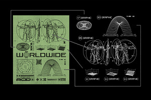 3D RETRO FUTURISTIC GRAPHIC