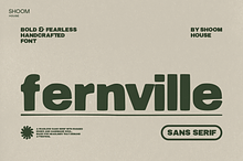 Fernville: Bold Sans Serif