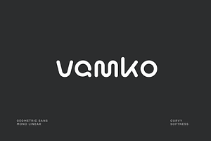 Vamko Sans Font, a Sans Serif Font by baqoos