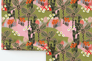 Multicoloured cactus palms pattern, a Pattern Graphic by Cotton Melon pattern Shop (Thumbnail 6 of 7)