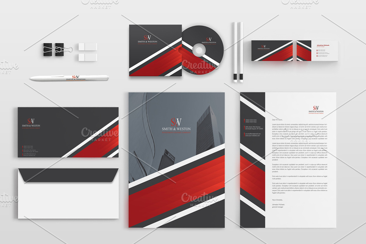 Corporate Stationery Pack, a Stationery Template by BettyDesign (Photo 2 of 10)