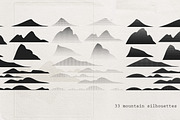 Risographic mountains, an Object Illustration by Nadia Murash (Thumbnail 2 of 5)