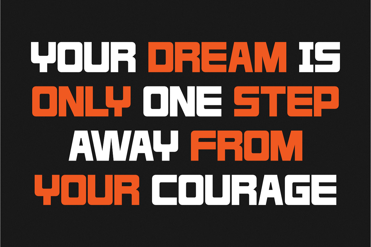 One Step - Modern Sans Serif Font, a Sans Serif Font by Pian45 Studio (Photo 2 of 8)