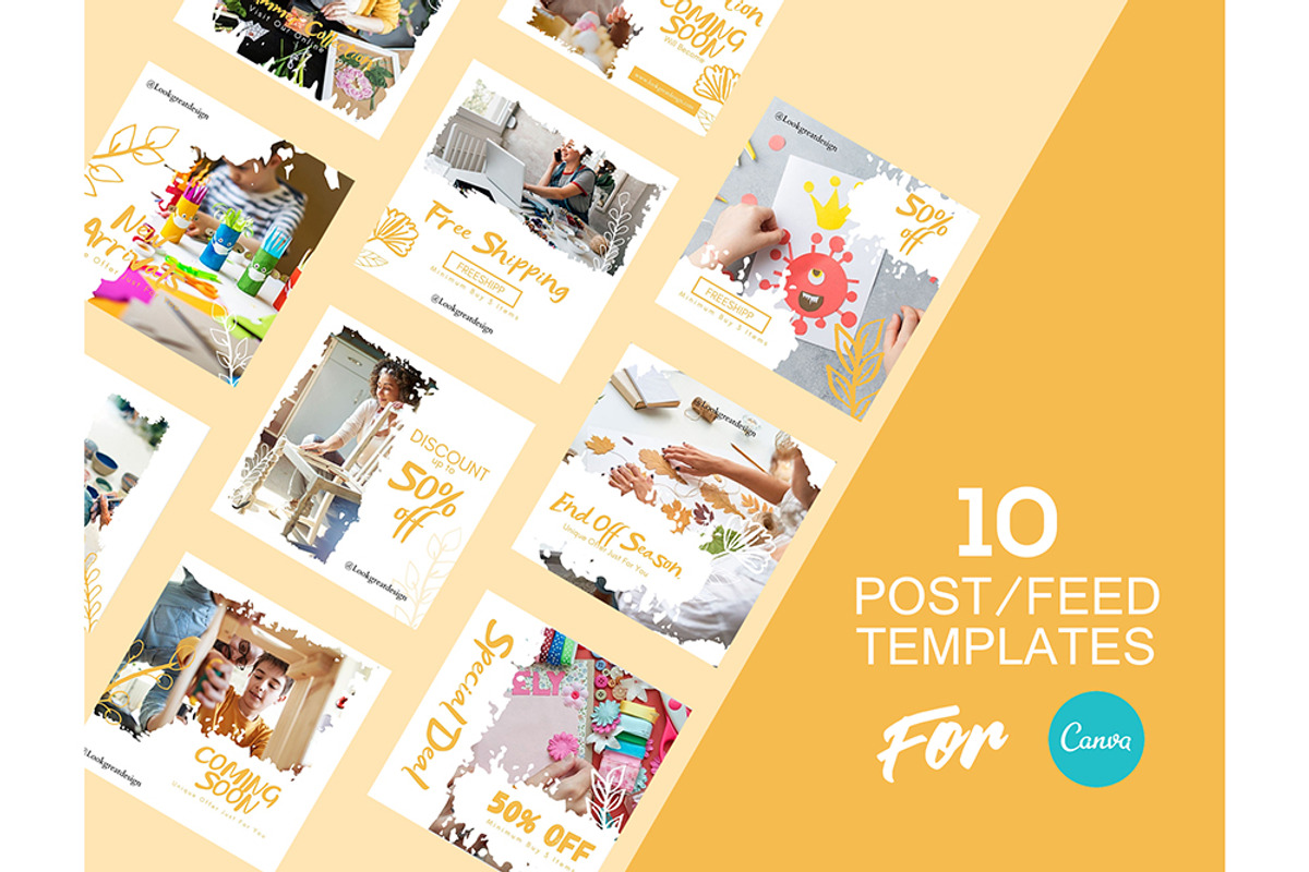 Instagram Post Template For Canva, a Social Media Template by DreamColor (Photo 2 of 5)