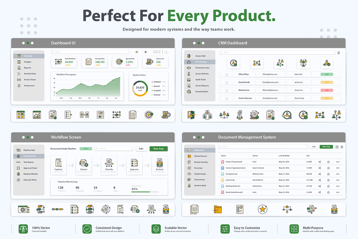 Enterprise Workflow Icons Pack, an Outline Icon by vexper (Photo 6 of 8)