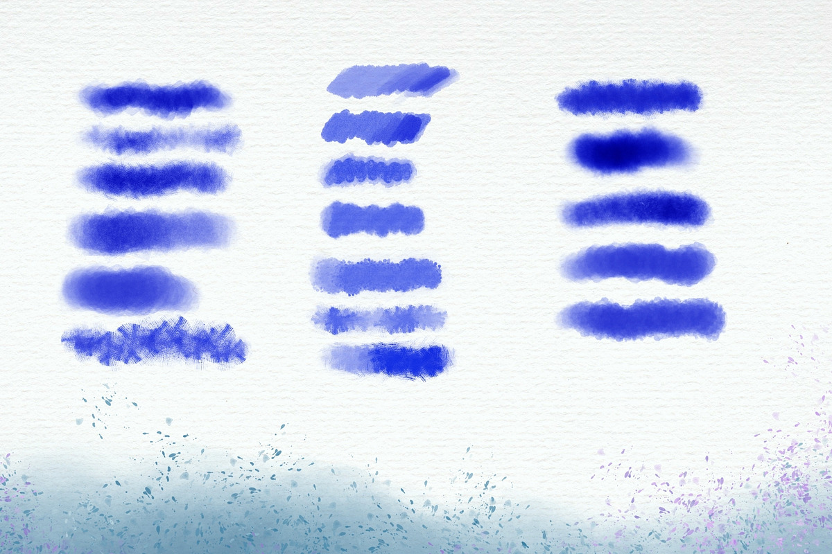 Watercolor Procreate Brushes, a Brush Add-On by Elatedowl (Photo 2 of 6)