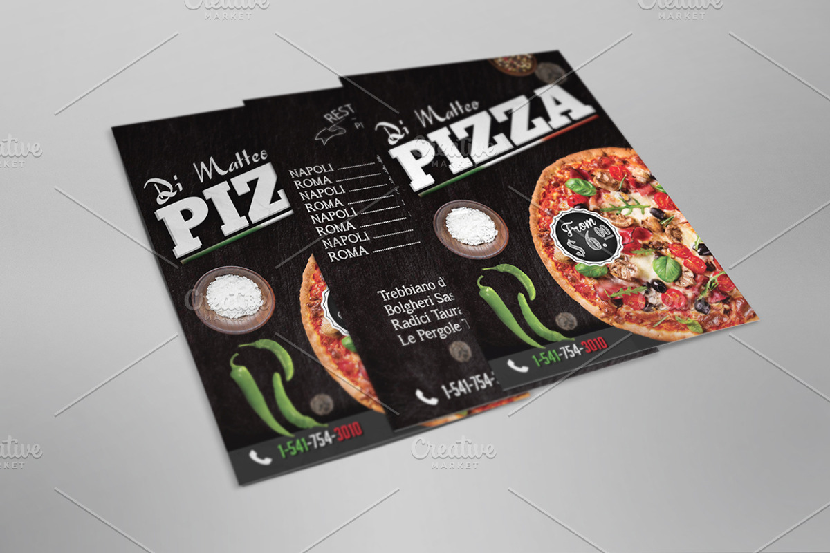 Italian Pizza Flyer Template, a Flyer Template by Studio 19 (Photo 8 of 9)