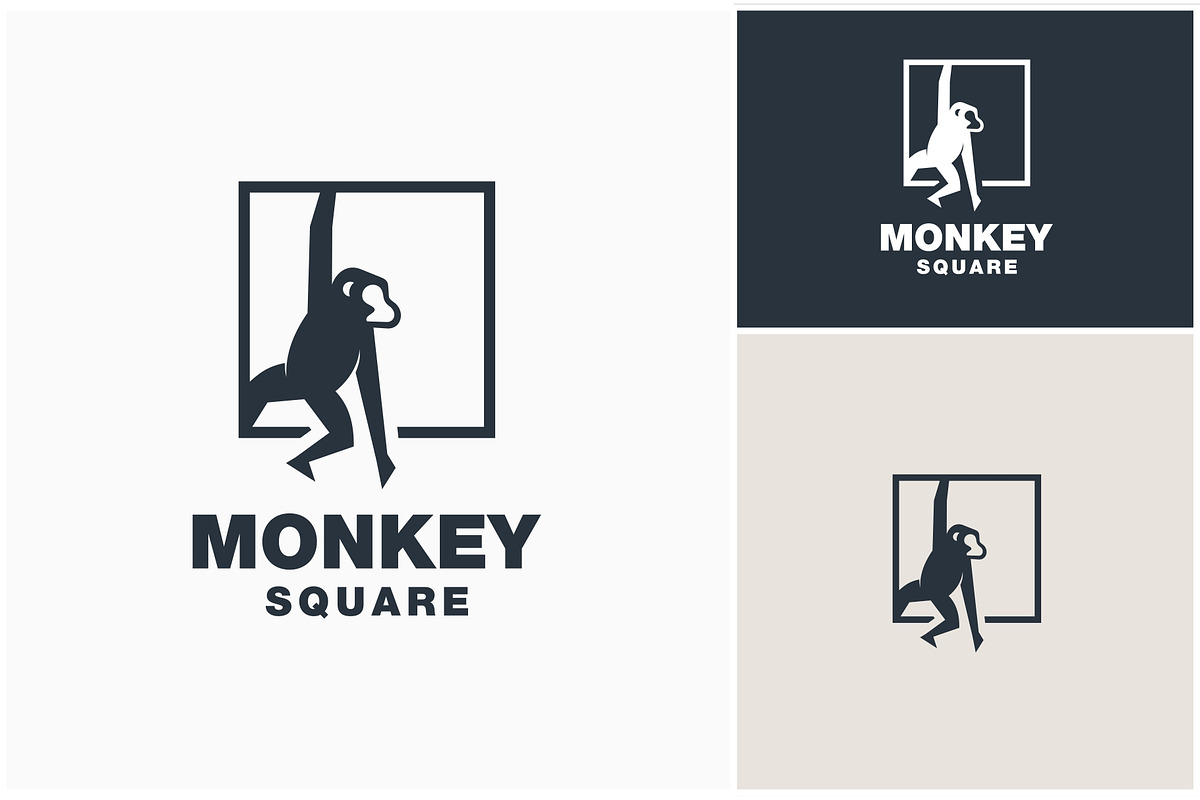 Monkey Primate Square Logo, a Branding & Logo Template by ika trisiana (Photo 1 of 2)