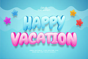 Text Effect Vacation