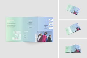 A4 Trifold Brochure Mockup
