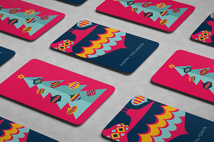 Christmas Card design template